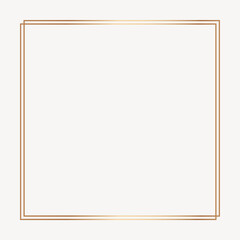 Obraz premium Square gold frame vector
