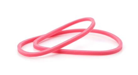 Naklejka premium Rubber Band Isolated on White Background 