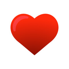 3D vector icon image of heart or love