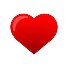 3D vector icon image of heart or love