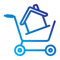 Real Estate Shopping Icon