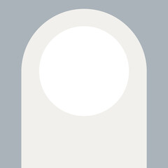 Gray circle frame vector