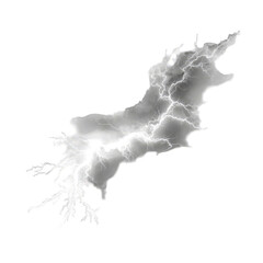 A grayscale image depicts a lake or reservoir, its shape resembling a stylized lightning bolt, with intricate details in its shoreline and branching inlets