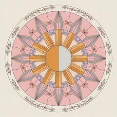 Obraz premium Sun and Moon Mandala