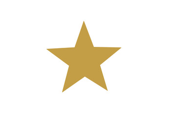 Obraz premium gold star isolated on white