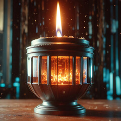 Symbolic Vessel Formed by Radiant Harmony