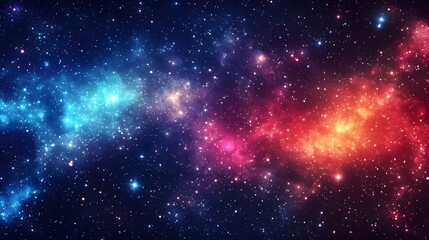 Fototapeta premium Colorful nebulae and stars in deep space.