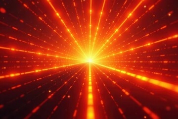 Naklejka premium Abstract orange radial lines, vibrant energy background, abstract background, glow, geometric