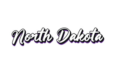 North Dakota typography design vector, usa state shirt design vector. North Dakota Jersey design vector, T-shirt design for usa