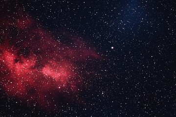 Starry sky background, red night sky full of stars, glowing stars in the dark space, starry background, dark night, stars in the distance, starlight, dark background with a red glow, night sky.	
