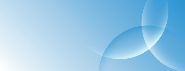 A blue gradient background with overlapping transparent circles. The blue background has a smooth, soft texture. Minimal abstract circles vector gradient background
