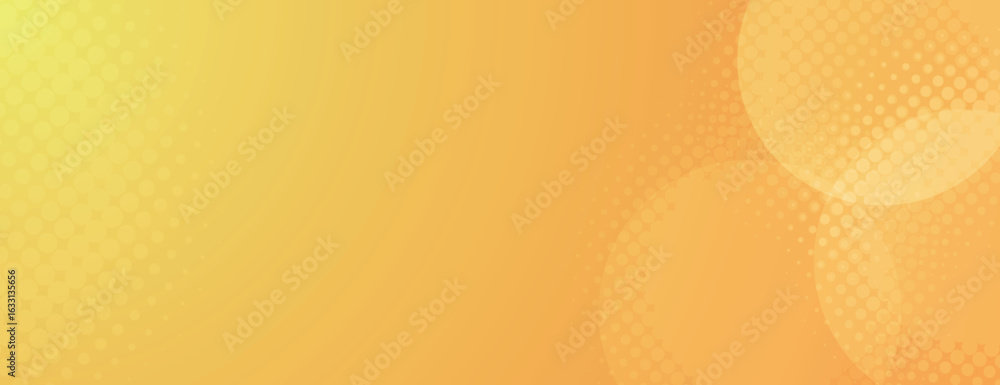 Poster a vibrant halftone orange background with a gradient effect. the background features a dotted textur