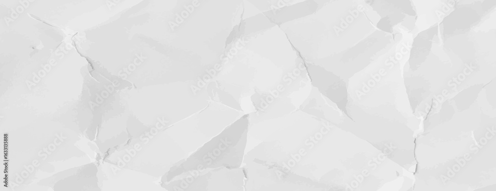 Poster crumpled paper background with a white color. the background features a textured, white surface with