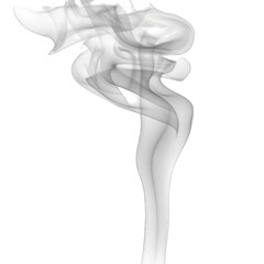 Abstract smoke plume against black (5)