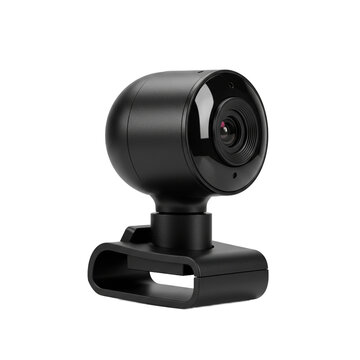 Modern 4K webcam offering high-definition video quality for online communication.