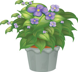 vector illustration of flower plant