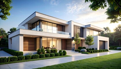 Modern Home Luxury Real Estate Design.
