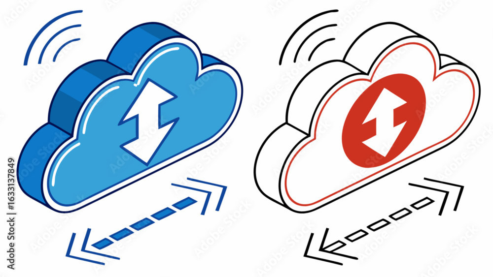 Poster cloud computing data transfer and network storage solution for business and personal use cases today