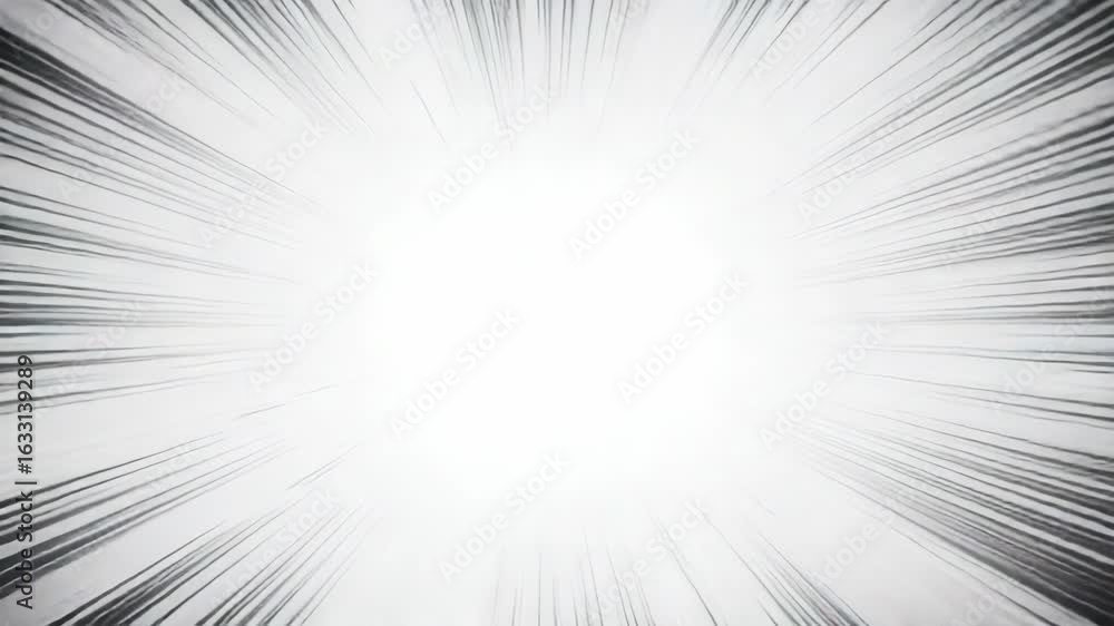 Poster abstract background with radial lines indicating speed and motion