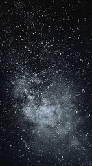 Starry sky background, black night sky full of stars, glowing stars in the dark space, starry background, dark night, stars in the distance, starlight, dark background with a black glow, night sky.	
