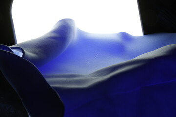 Abstract Blue Leather Texture