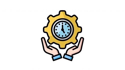 Time Management Animation Icon