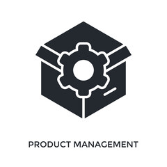 Product Management Icon Glyph Style. Vector Illustration For Graphic Design