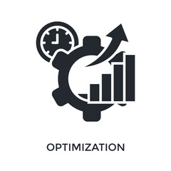 Optimization Icon Glyph Style. Vector Illustration For Graphic Design