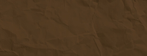 Fototapeta premium Brown background with a crumpled paper texture. The background is earthy brown, giving a rustic and natural feel. Paper texture background vector. Brown background.