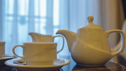  Cozy Hotel Room with Tea Service – Woman Enjoying The Moment,Woman Drinking Tea in Comfortable...