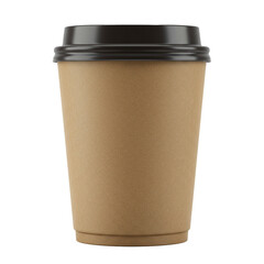 Recyclable coffee cup for eco-friendly beverage consumption on the go.