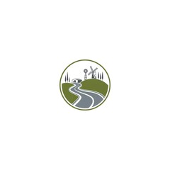 This logo depicts a peaceful and natural rural or agricultural atmosphere.