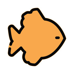 Fish icon design template