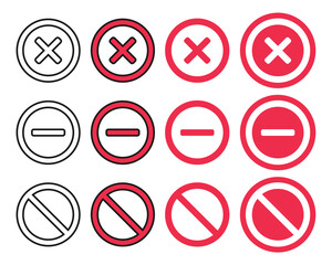 Stop warning icon. Illustration vector