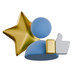 Customer Loyalty Points 3D Icon Colorful Design