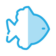 Obraz premium Fish icon design template
