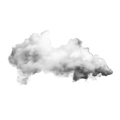 Obraz premium Monochrome cloud, irregular shape, isolated on black
