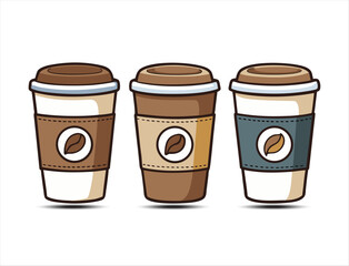 Coffee To-Go Cup Collection in Vector Style