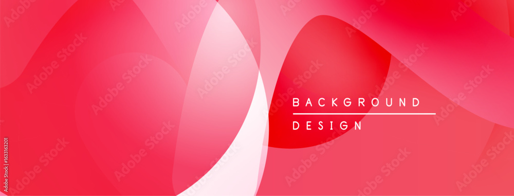 Poster abstract red background. overlapping shapes create dynamic visual effect. minimalist design with tex