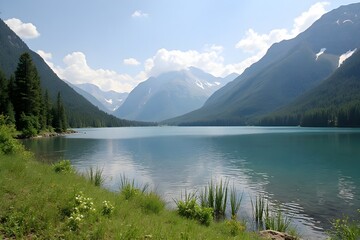 Fototapeta premium lake louise banff national park