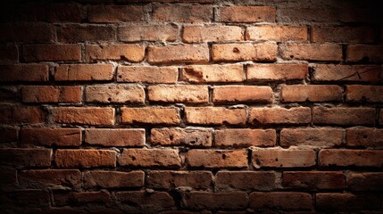 Obraz premium Industrial Texture of Rough Brick Wall with Strong Lighting Effects