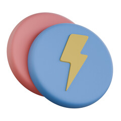 Zap (Trigger Action) 3D Icon Colorful Style