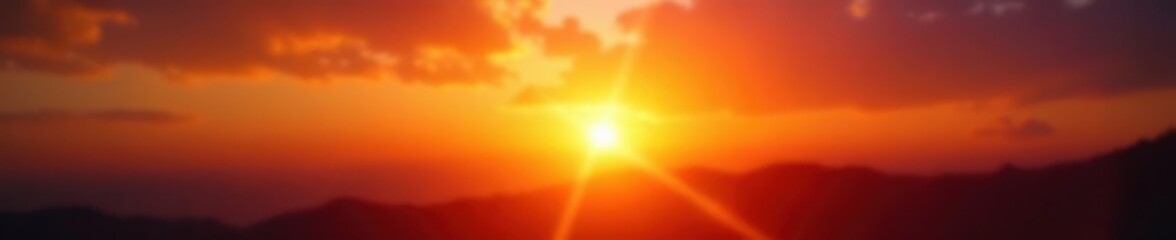 Sun sets, fiery flash, starburst lens flare effect, design, texture, optical