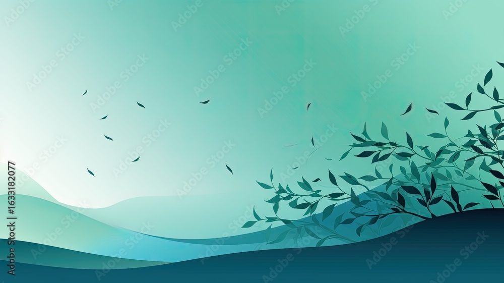 Poster minimalist background negative space on simplicity and minimalism flat style