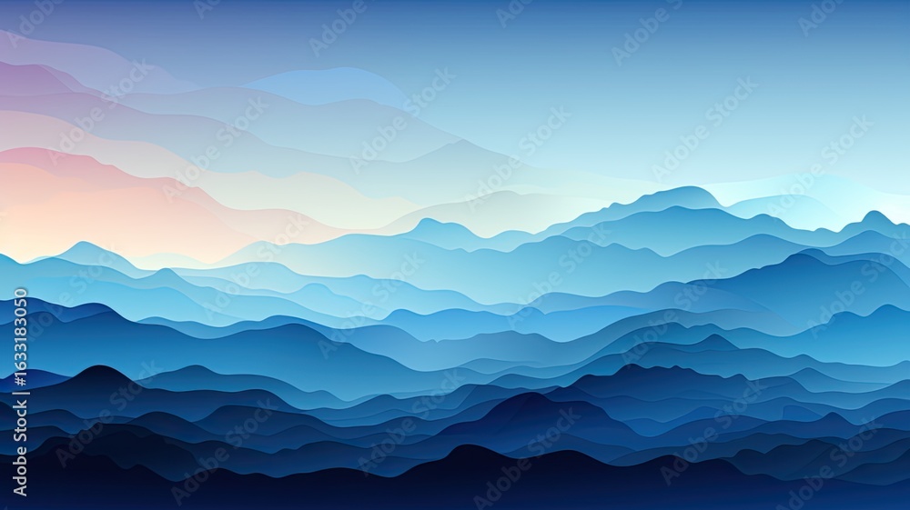 Poster minimalist background negative space on simplicity and minimalism flat style