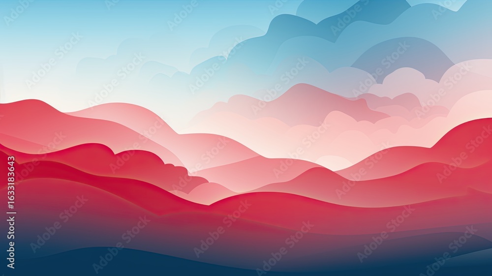 Poster minimalist background negative space on simplicity and minimalism flat style