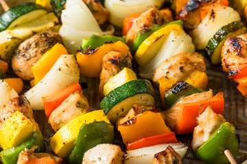 Healthy Homemade Chicken Skewer Kebabs