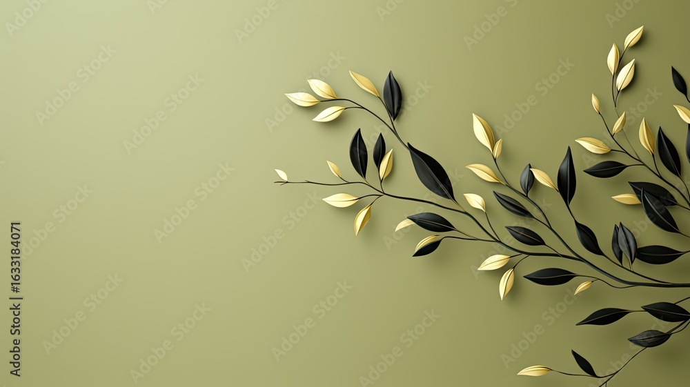 Poster minimalist background negative space on simplicity and minimalism flat style