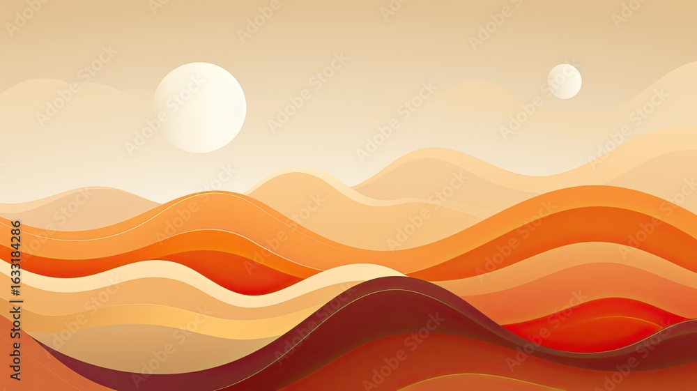 Poster minimalist background negative space on simplicity and minimalism flat style