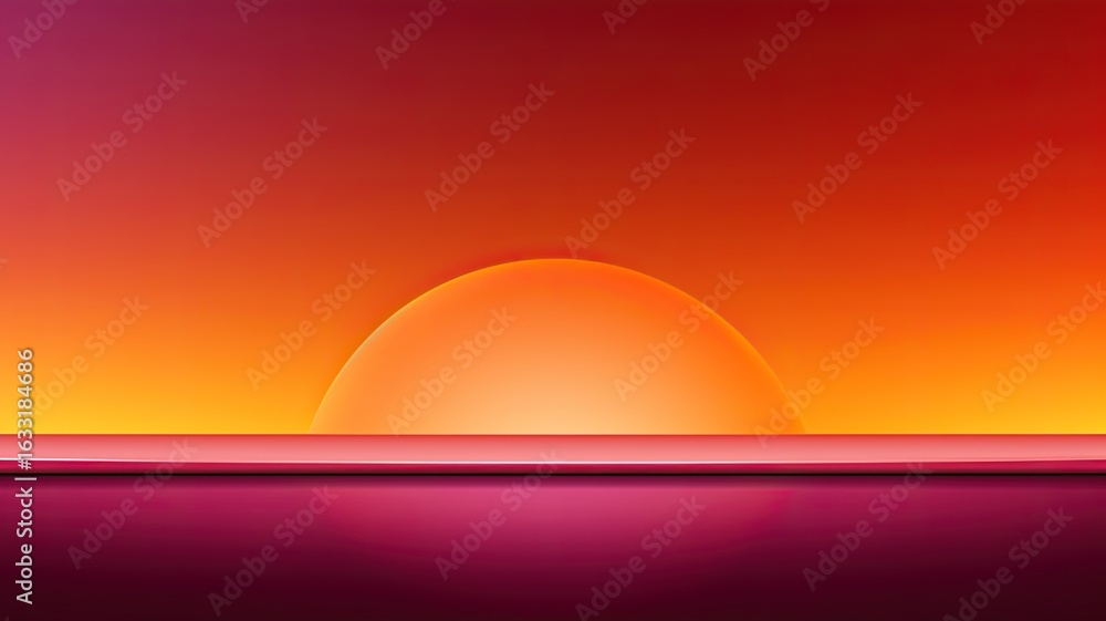 Poster minimalist background negative space on simplicity and minimalism flat style